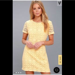 Lulu’s Love You For Eternity Lace Shift Dress - S